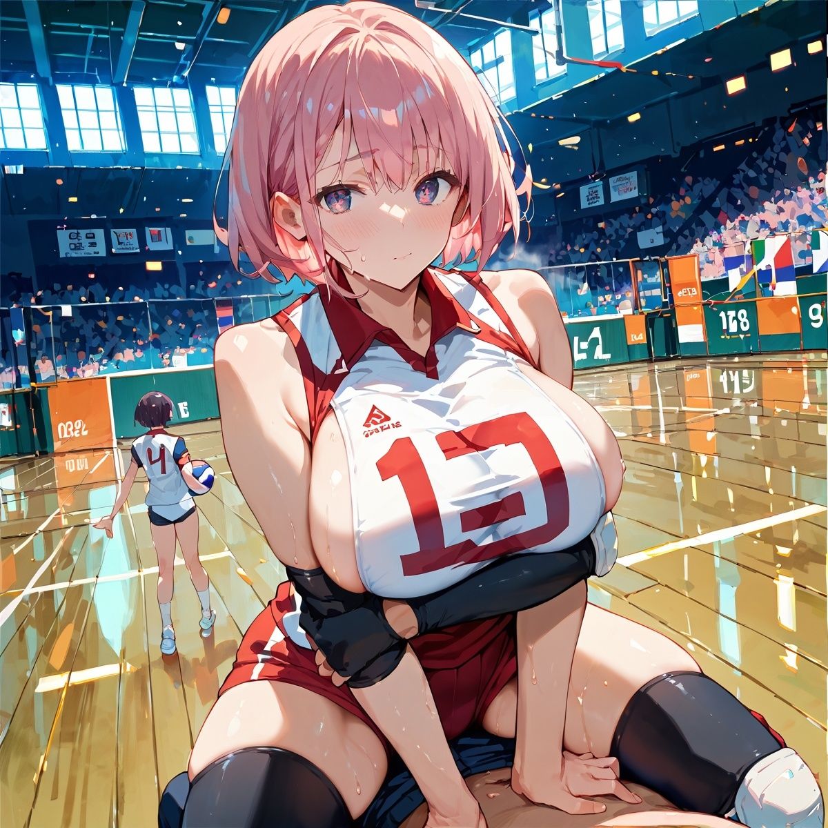 サンプル画像5:爆乳むちむちバレー部彼女！【厳選416枚収録】Vol.3(しまうまリス) [d_614607]