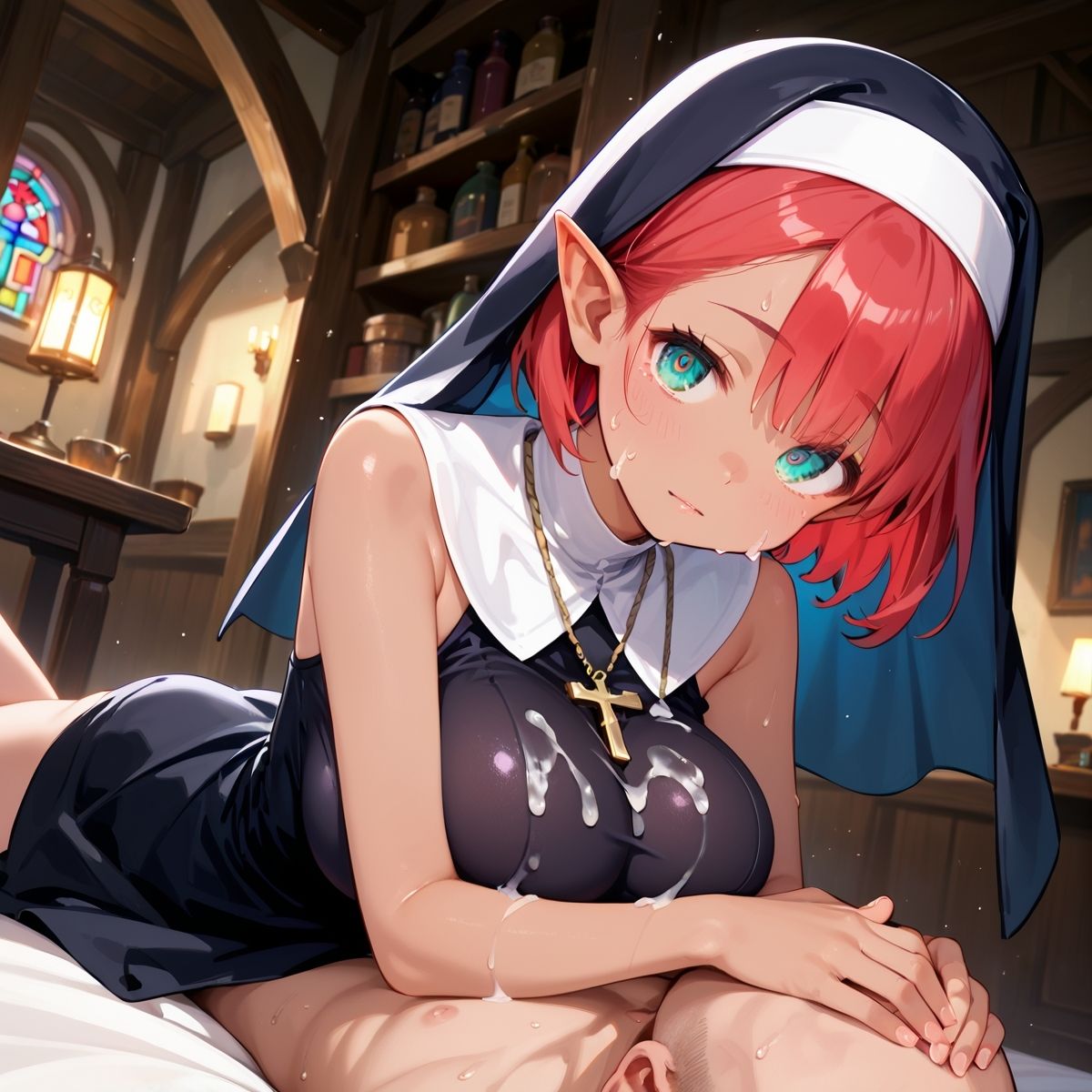 サンプル画像5:巨乳エルフに大量中出し！〜背徳のシスター編〜 Vol.11(午後三時のバカンス) [d_614619]