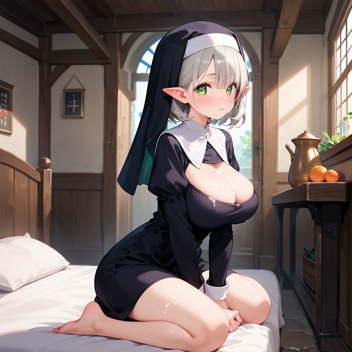 サンプル画像6:巨乳エルフに大量中出し！〜背徳のシスター編〜 Vol.11(午後三時のバカンス) [d_614619]