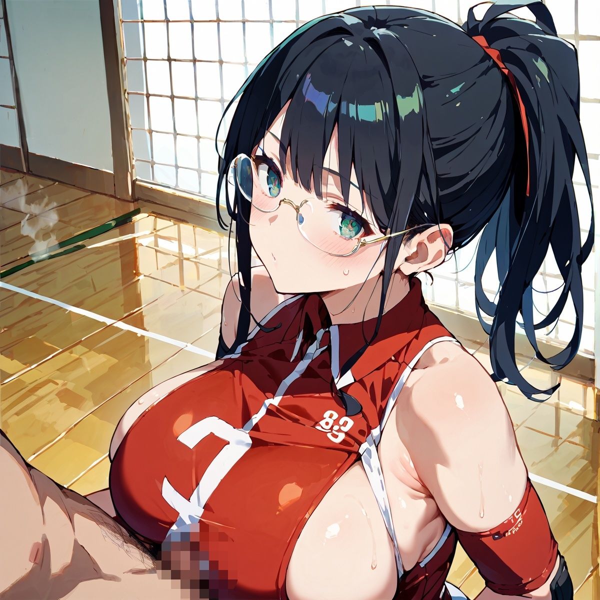 サンプル画像1:爆乳むちむちバレー部彼女！【厳選418枚収録】Vol.6(しまうまリス) [d_614624]