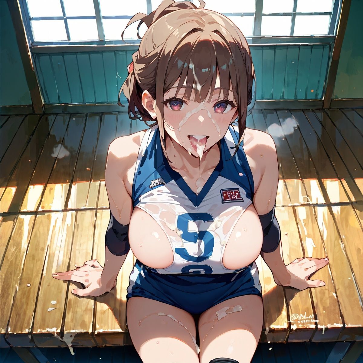 サンプル画像5:爆乳むちむちバレー部彼女！【厳選418枚収録】Vol.6(しまうまリス) [d_614624]