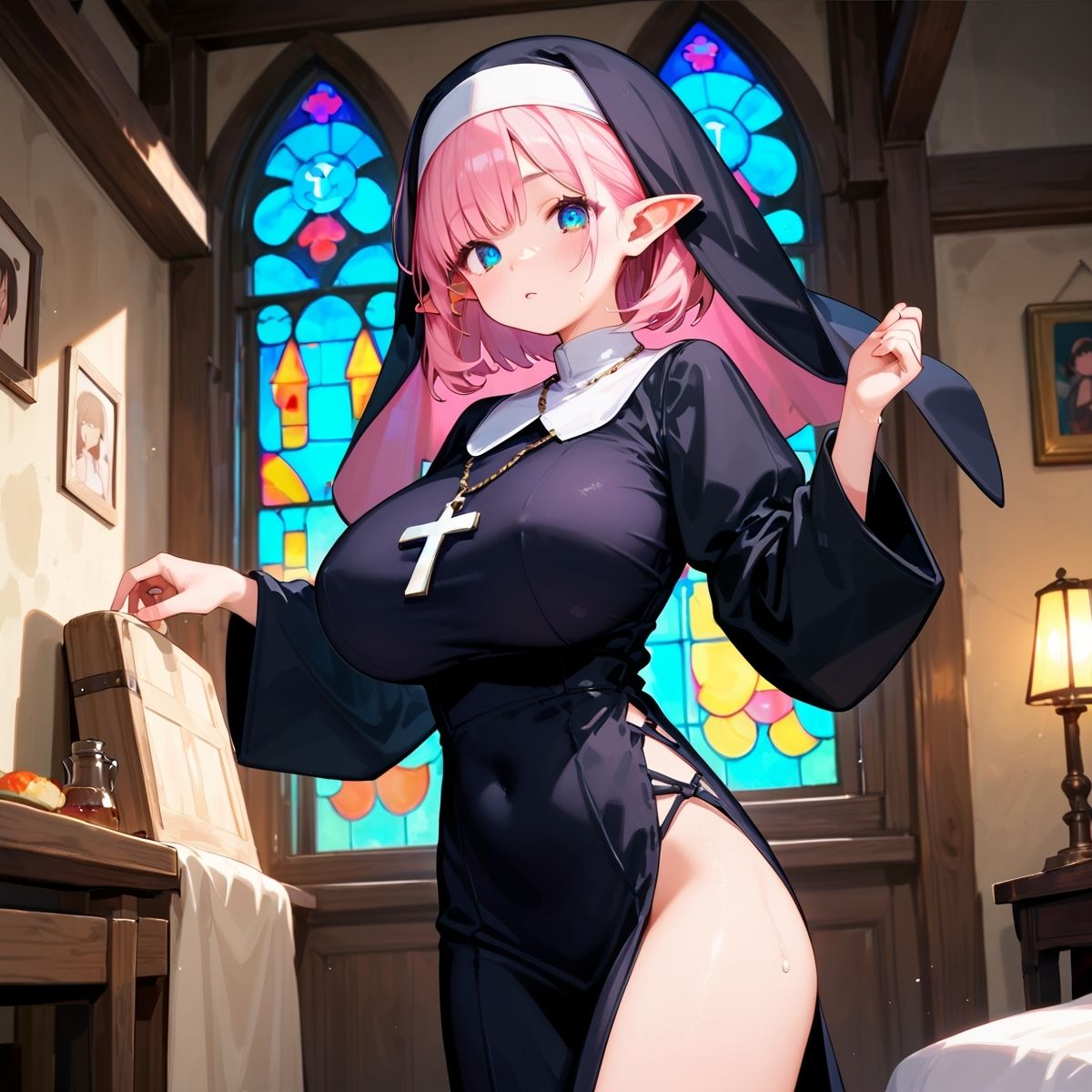 巨乳エルフに大量中出し！〜背徳のシスター編〜 Vol.13 画像8