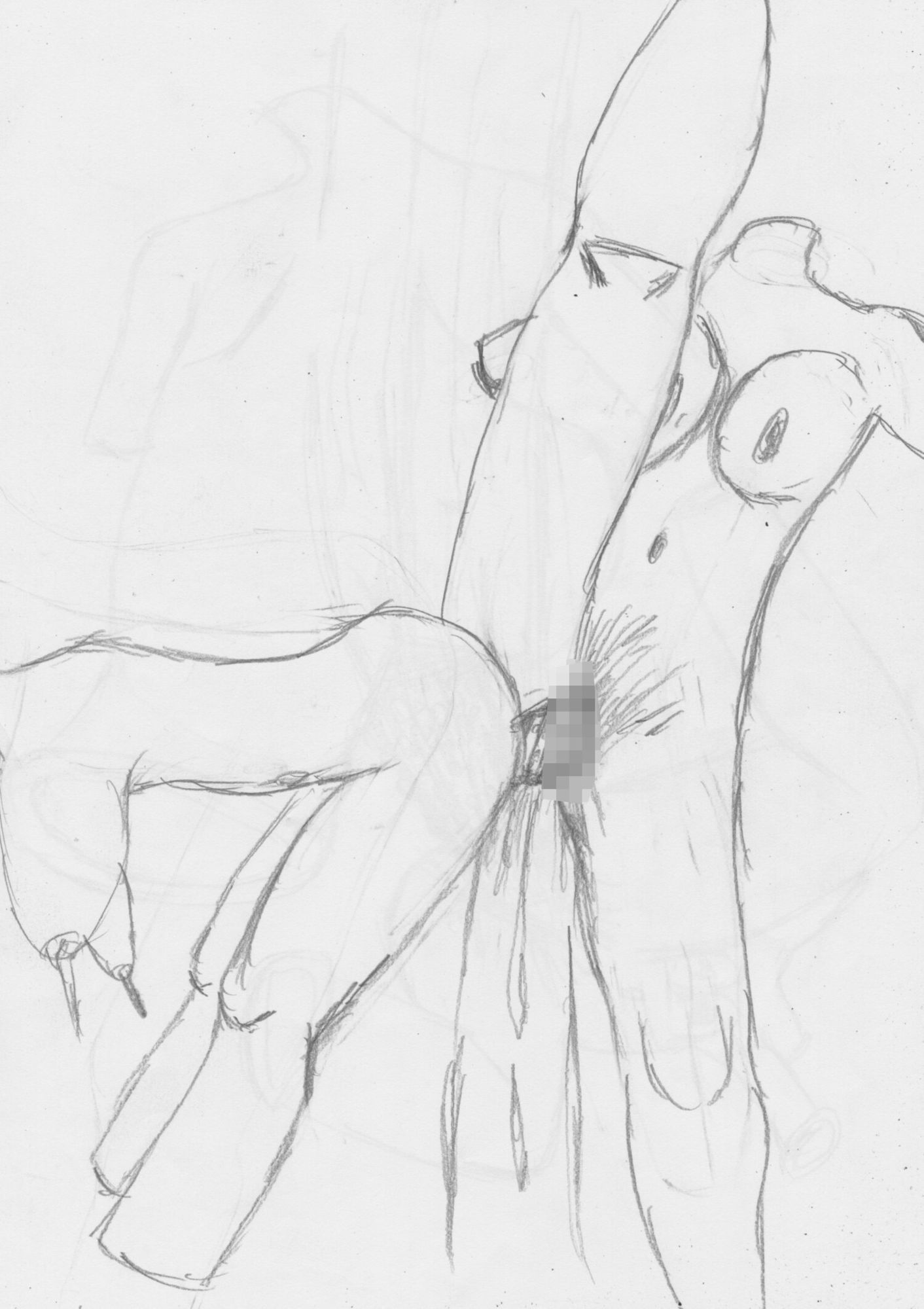 サンプル画像5:黒よりも黒い黒戯絵集「マネキンポーズ2」(黒納豆) [d_614837]