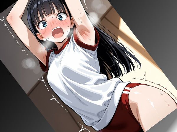 神ブルマ汗だく密着いたずら羞恥ぷれい 画像1