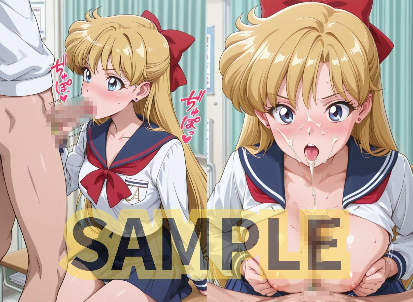 セーラー美少女の日常はクラスメイトの性処理係、このおま○こが月にかわってご褒美よっ 画像9