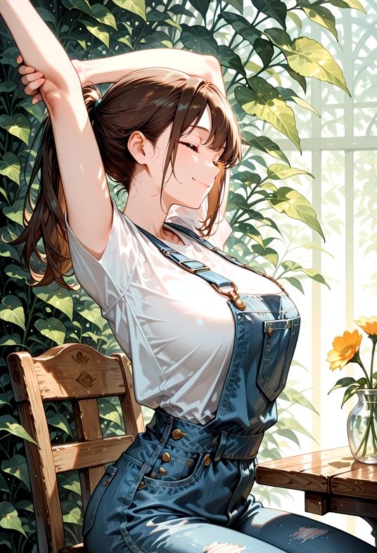 サンプル画像4:ポニテちゃんの写真集-Botanical-(aru’s art studio) [d_614959]