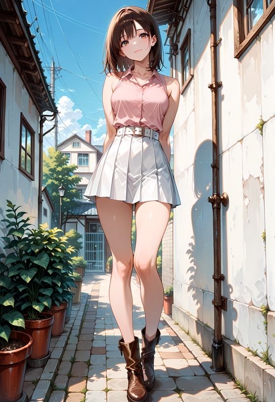 サンプル画像2:茶髪ちゃんの写真集 -Sea Murmurs-(aru’s art studio) [d_614963]