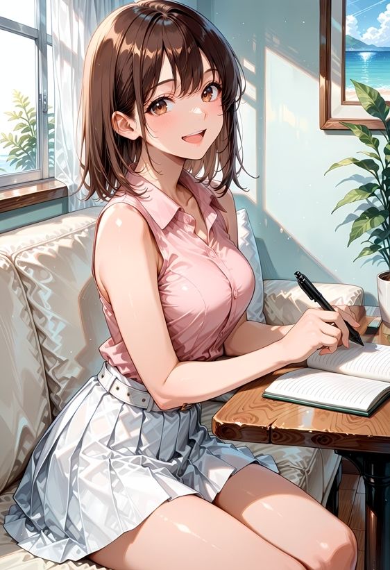 サンプル画像3:茶髪ちゃんの写真集 -Sea Murmurs-(aru’s art studio) [d_614963]