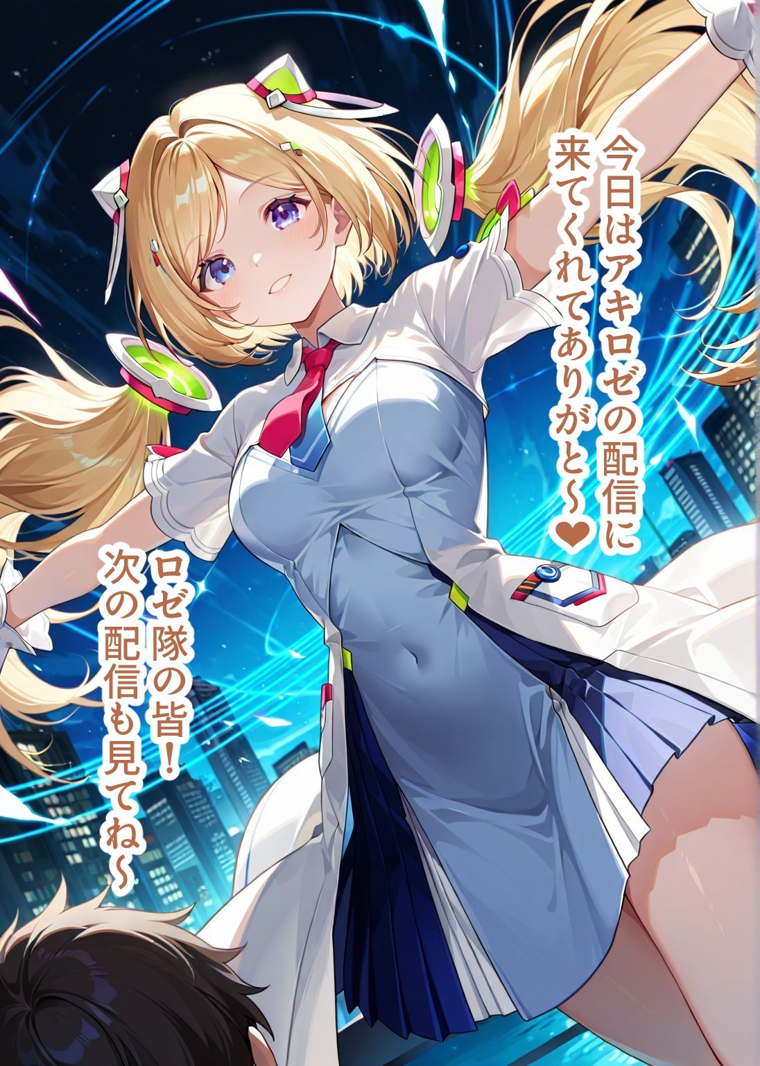 推しのVとセックスする話【アキ・〇ーゼンタール】 画像1