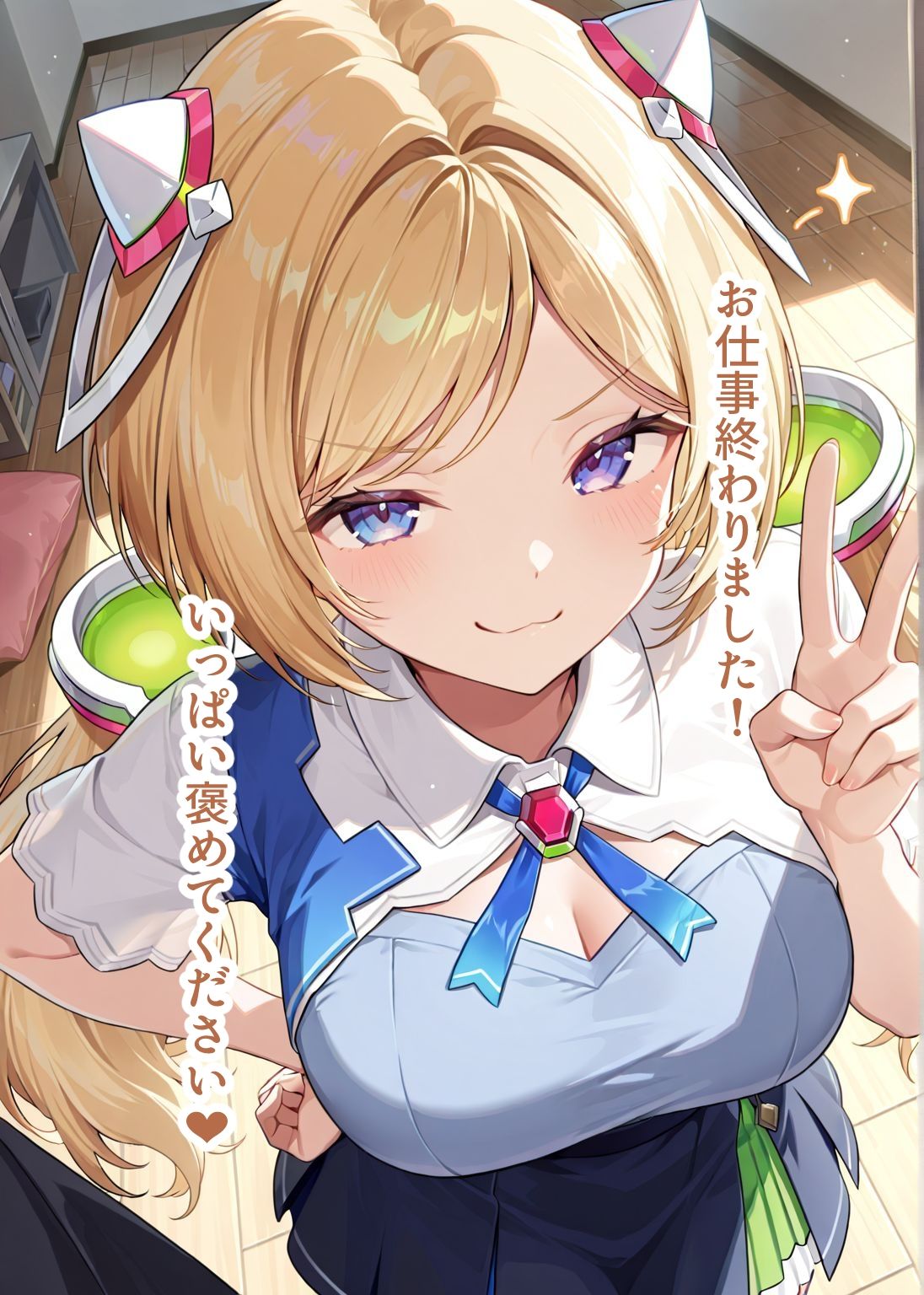 サンプル画像2:推しのVとセックスする話【アキ・〇ーゼンタール】(Vtuberとイチャラブえっちするサークル) [d_614990]