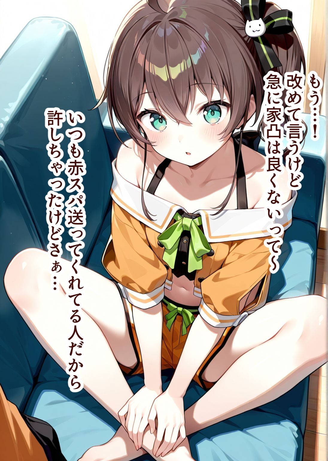 サンプル画像2:推しのVとセックスする話【夏〇まつり】(Vtuberとイチャラブえっちするサークル) [d_615000]