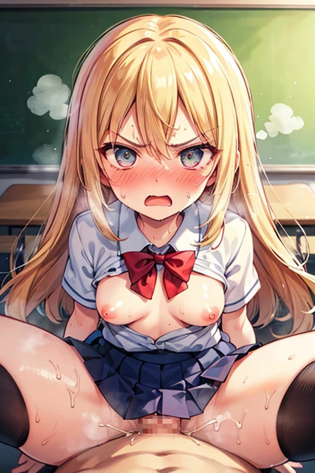 サンプル画像4:にらまれ〇ぷ。同じクラスだけど好感度ゼロの女子に嫌な顔されながらS〇Xする僕。(くまとねこ屋) [d_615080]