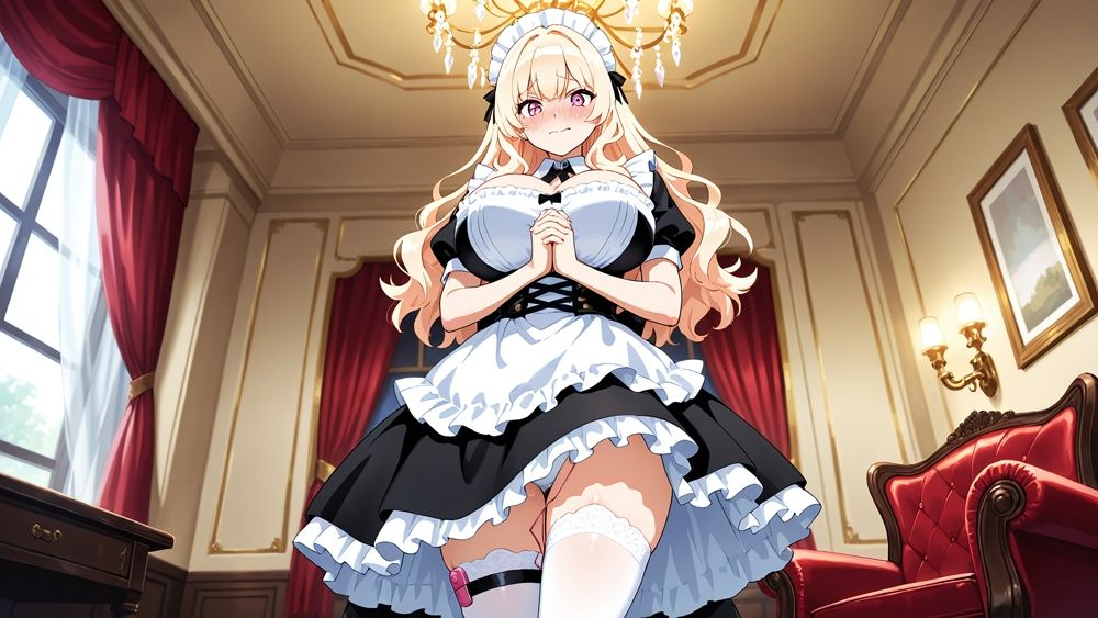 サンプル画像4:【FANZA専売】カラーツインズ Vol.4 爆乳モデル姉妹のメイド献身撮影記録【4K】【400枚収録】(御一堂) [d_615091]