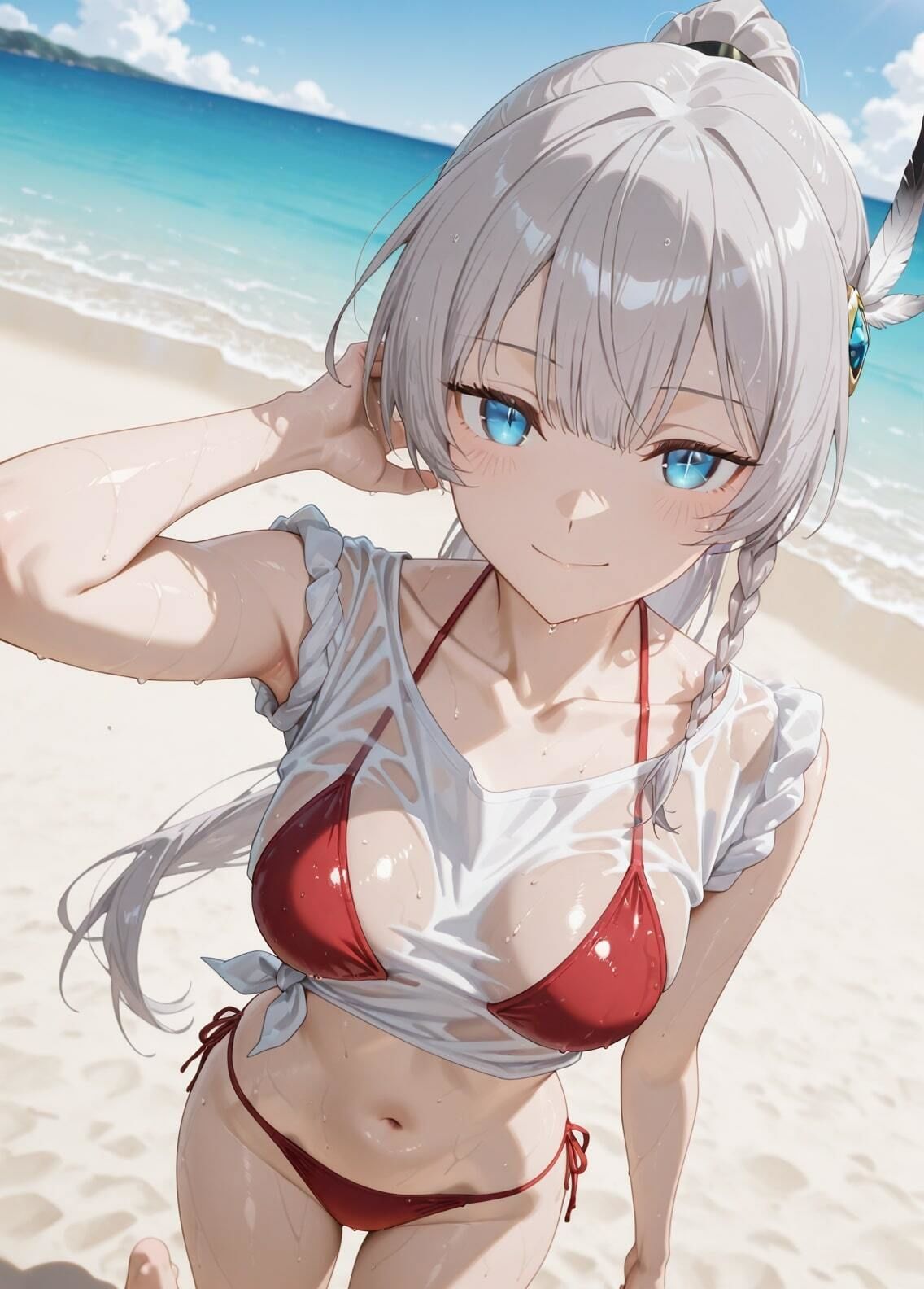 サンプル画像1:「片田舎のおっさん、剣聖になる」アリューシア・シトラス セクシー写真集7（全500枚）(人の海) [d_615113]