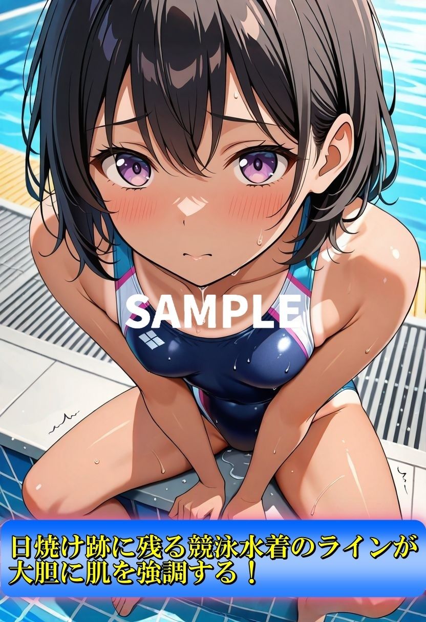 サンプル画像2:日焼け跡が残る競泳水着SEX(Trident（トライデント）) [d_615156]