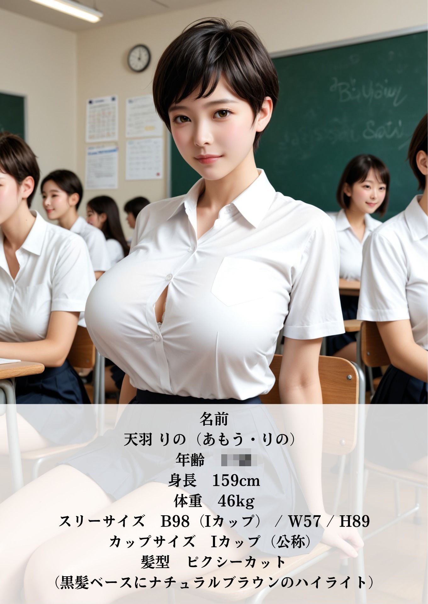 サンプル画像3:催淫洗脳      現役グラドル  JK(シロウトAI美女AMU) [d_615184]