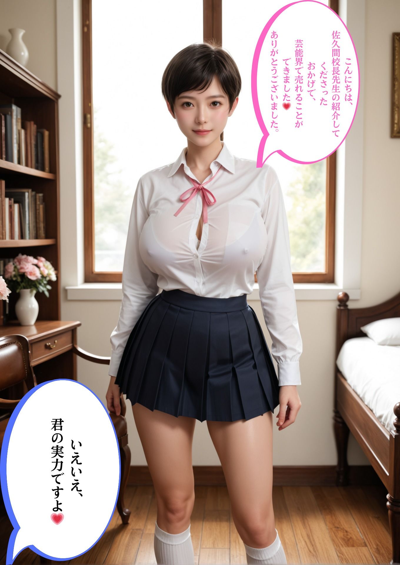 サンプル画像5:催淫洗脳      現役グラドル  JK(シロウトAI美女AMU) [d_615184]