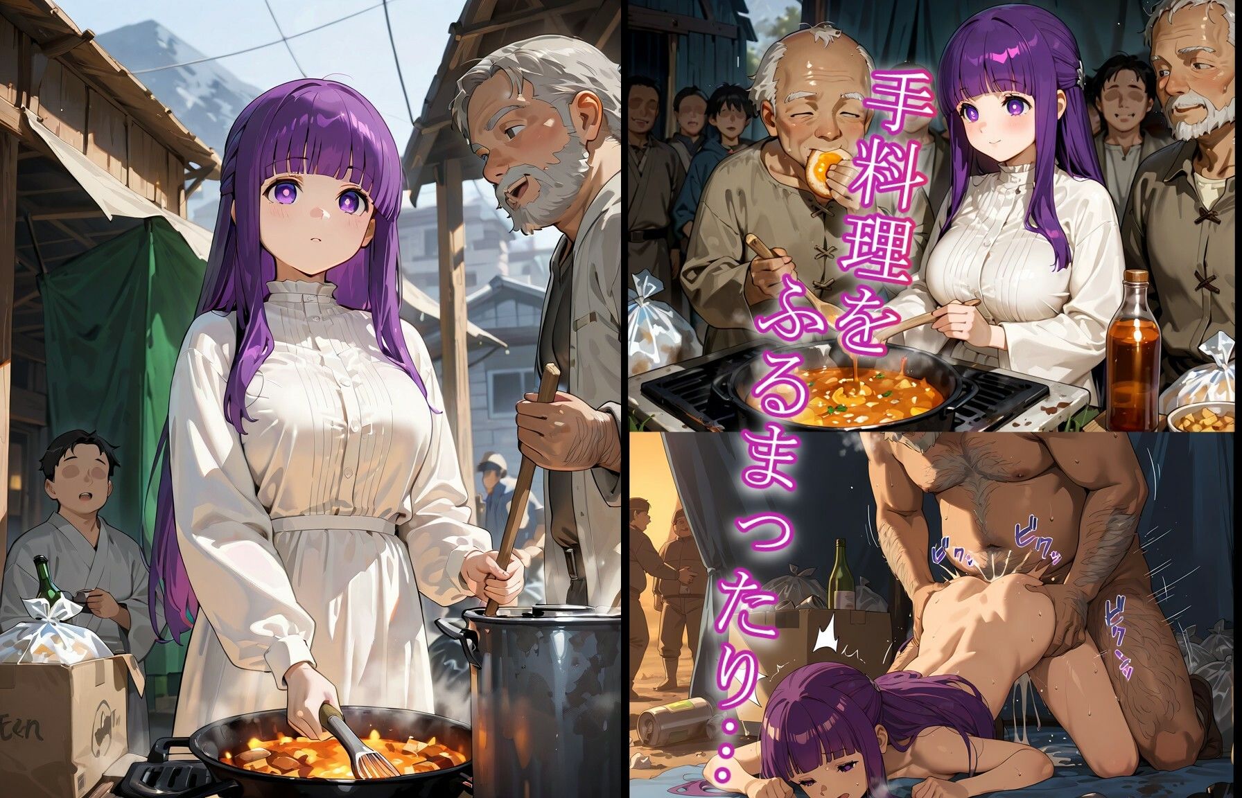 サンプル画像2:フェ◯ンのホームレス奉仕活動1(こりら) [d_615217]