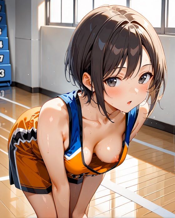 サンプル画像2:ユニフォームの下の秘密 ─ バスケ少女編(カレン/Karen) [d_615240]