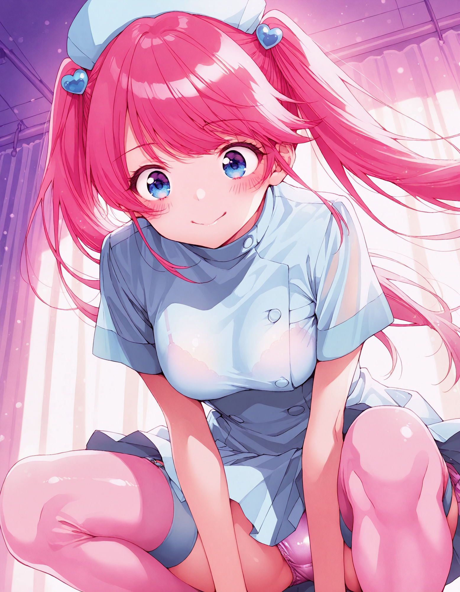 紫〇寺謳華のパンチラ〜ナース服編〜 画像1