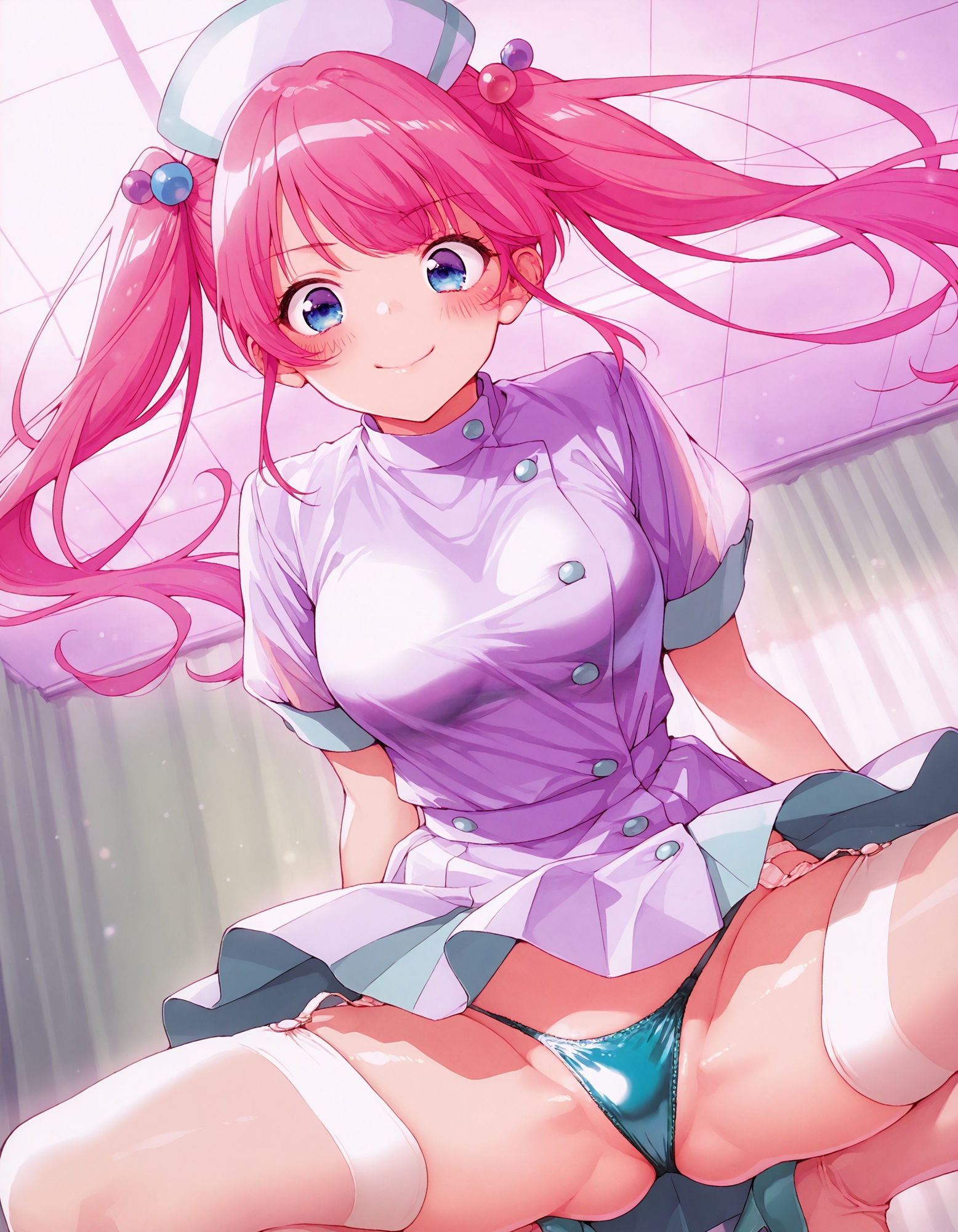 紫〇寺謳華のパンチラ〜ナース服編〜 画像2