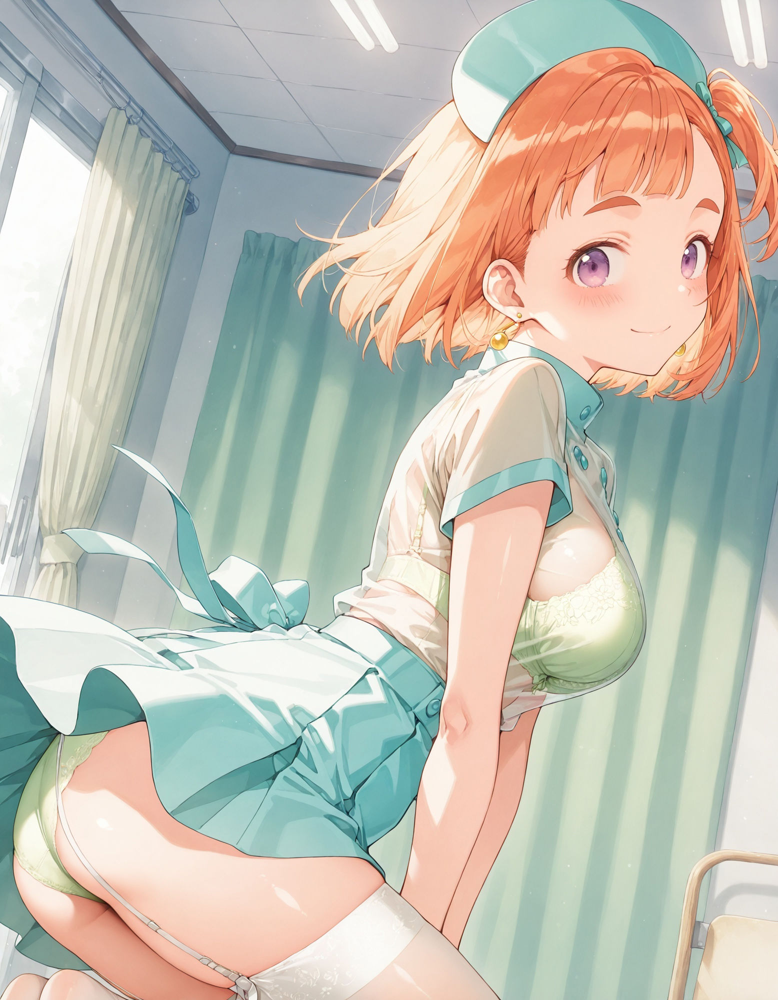 サンプル画像4:紫〇寺万里のパンチラ〜ナース服編〜(D.P.H.) [d_615282]