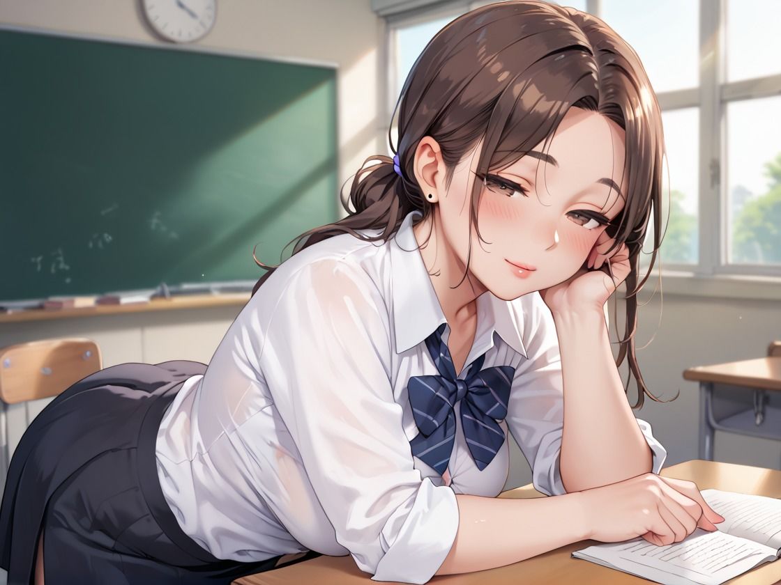 サンプル画像1:人妻教師に種付け(淫びのまどろみ) [d_615283]