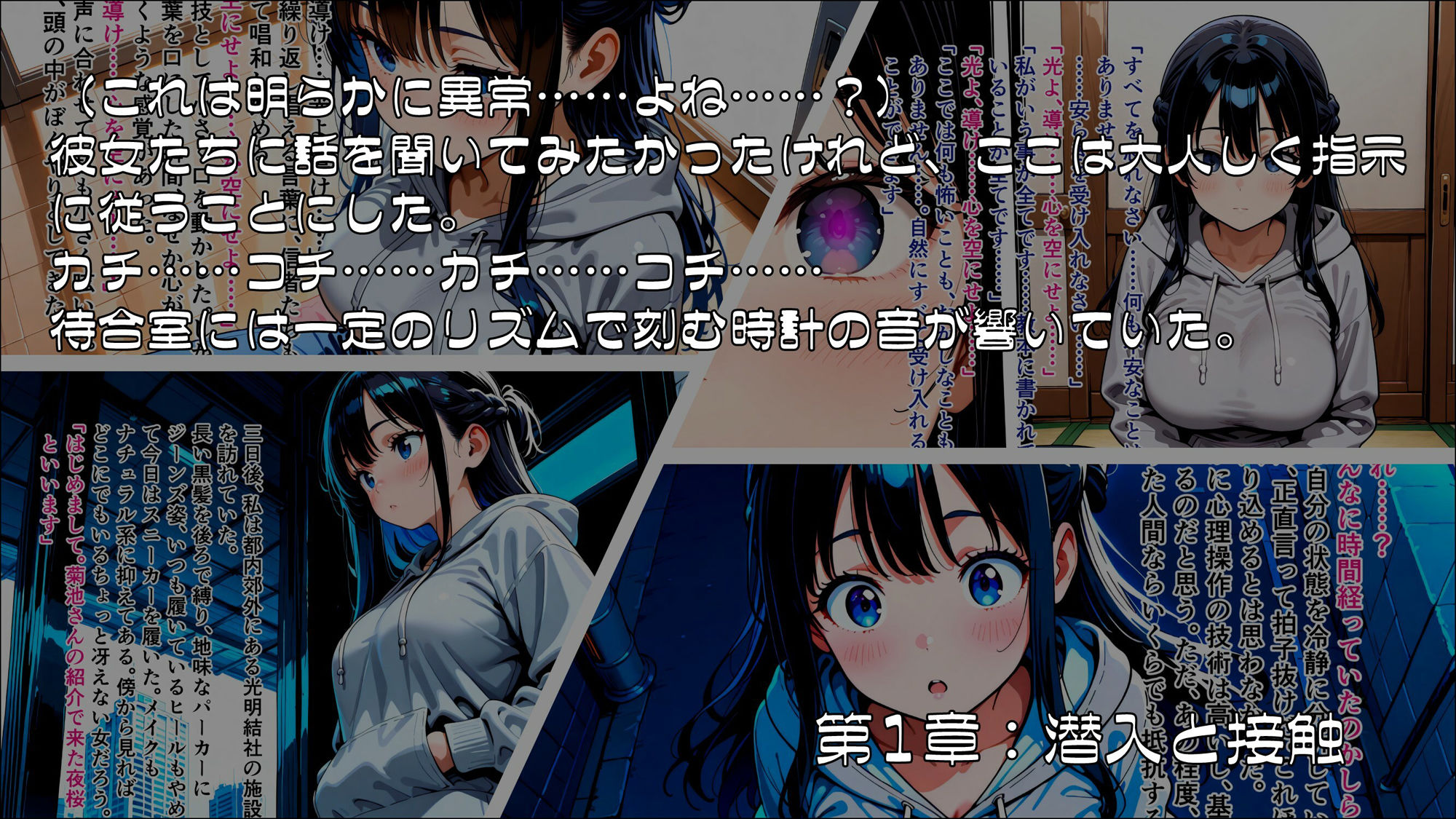 サンプル画像1:淫欲の教団に堕ちる潜入捜査官  夜桜緋澄(ゆいのまにまに) [d_615441]