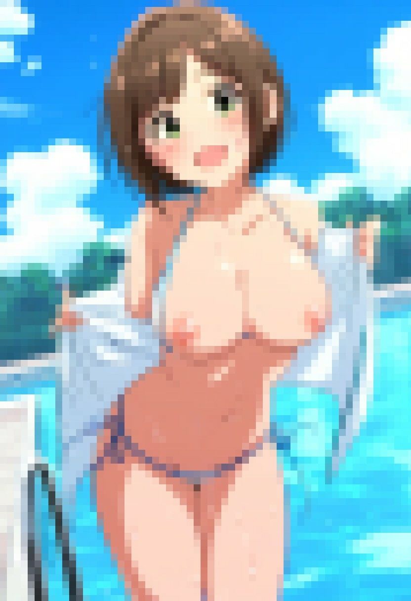 アニメ作画 アイドルグラビアプール撮影会 半脱ぎ&下着フェチ 撮影総数500枚 画像7