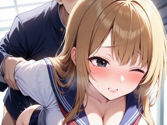 サンプル画像6:色白金髪巨乳JKは男慣れした性欲全開中出しビッチ美女(エロモネア) [d_615466]