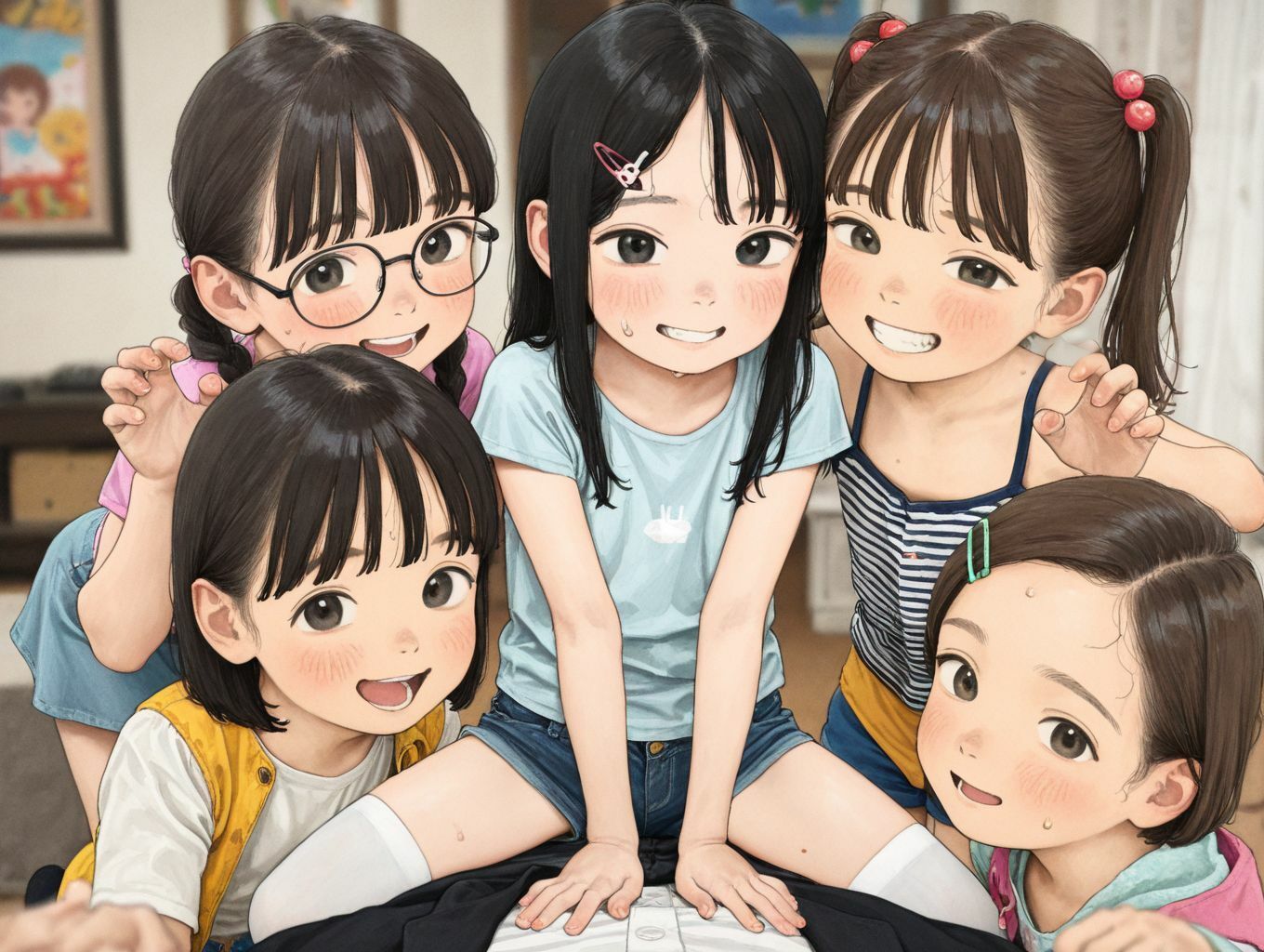 ハーレム作品集  modelB ふくさんぶつ エロ画像2