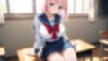 爆乳ピンク＆茶髪ダブルカラースク水美少女孕ませ教育【4K】