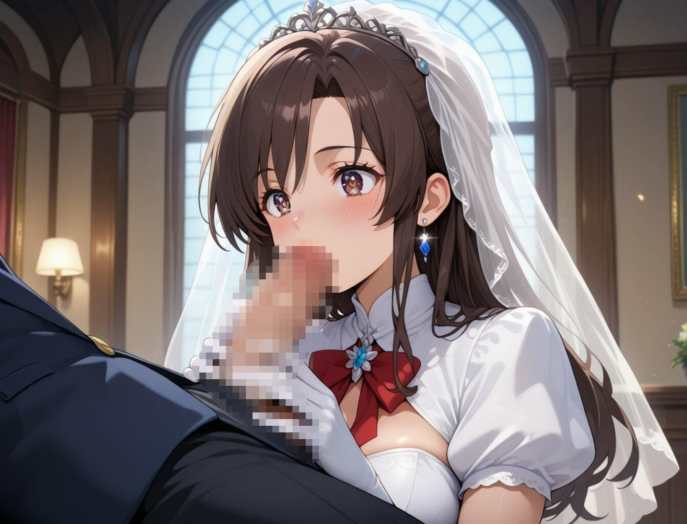 サンプル画像1:人妻ウエディング 生ハメ孕ませセックス（はぁと）(しゃーべっとみるく) [d_615533]