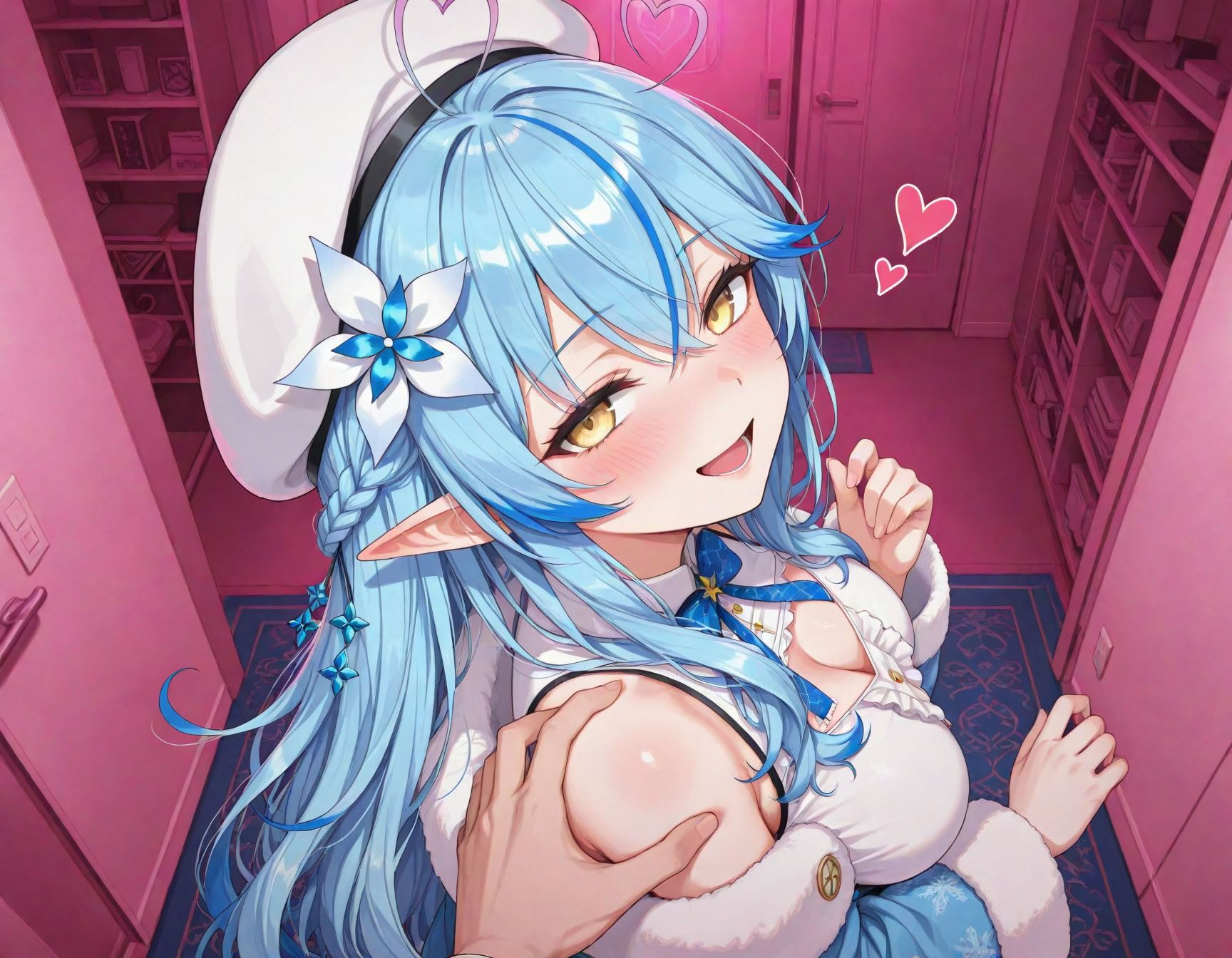 サンプル画像2:夢想x風俗 デリヘル呼んだら推しが来た！ ホ〇ライブ 雪花ラ〇ィ(幻想旅団) [d_615539]