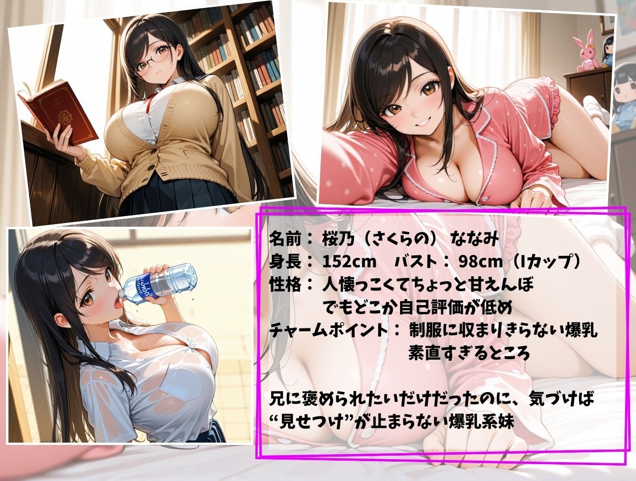 サンプル画像2:デカパイ妹ちゃん  お兄ちゃんに褒められたくて中出し許可しちゃった(どまんなか) [d_615593]