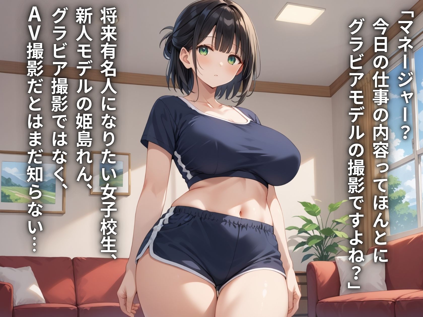 サンプル画像1:芸能事務所にグラビアと騙されてAVデビュー？！陸上部JKハメ撮り種付けプレス(みそかつ) [d_615680]