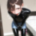 ラバースーツと仕込みローター｜Silent Vibrations in Shiny Skin【238枚＋24秒movie】