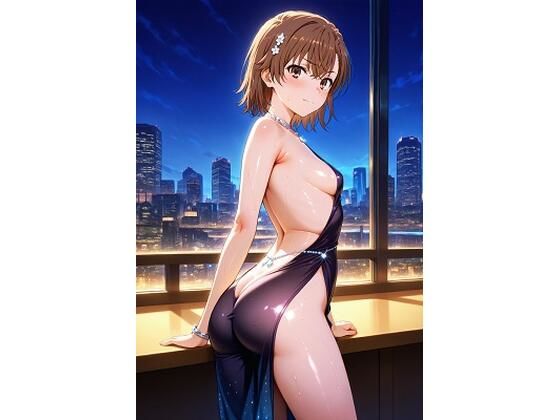 御坂〇琴  黒エレガントドレス