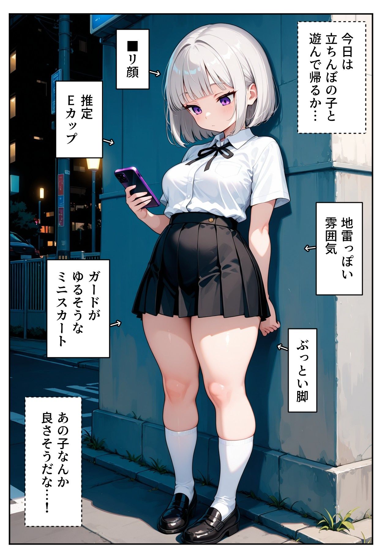 サンプル画像1:わからせ！メスザコ立ちんぼ「アカネちゃん」(AI天獄) [d_615954]