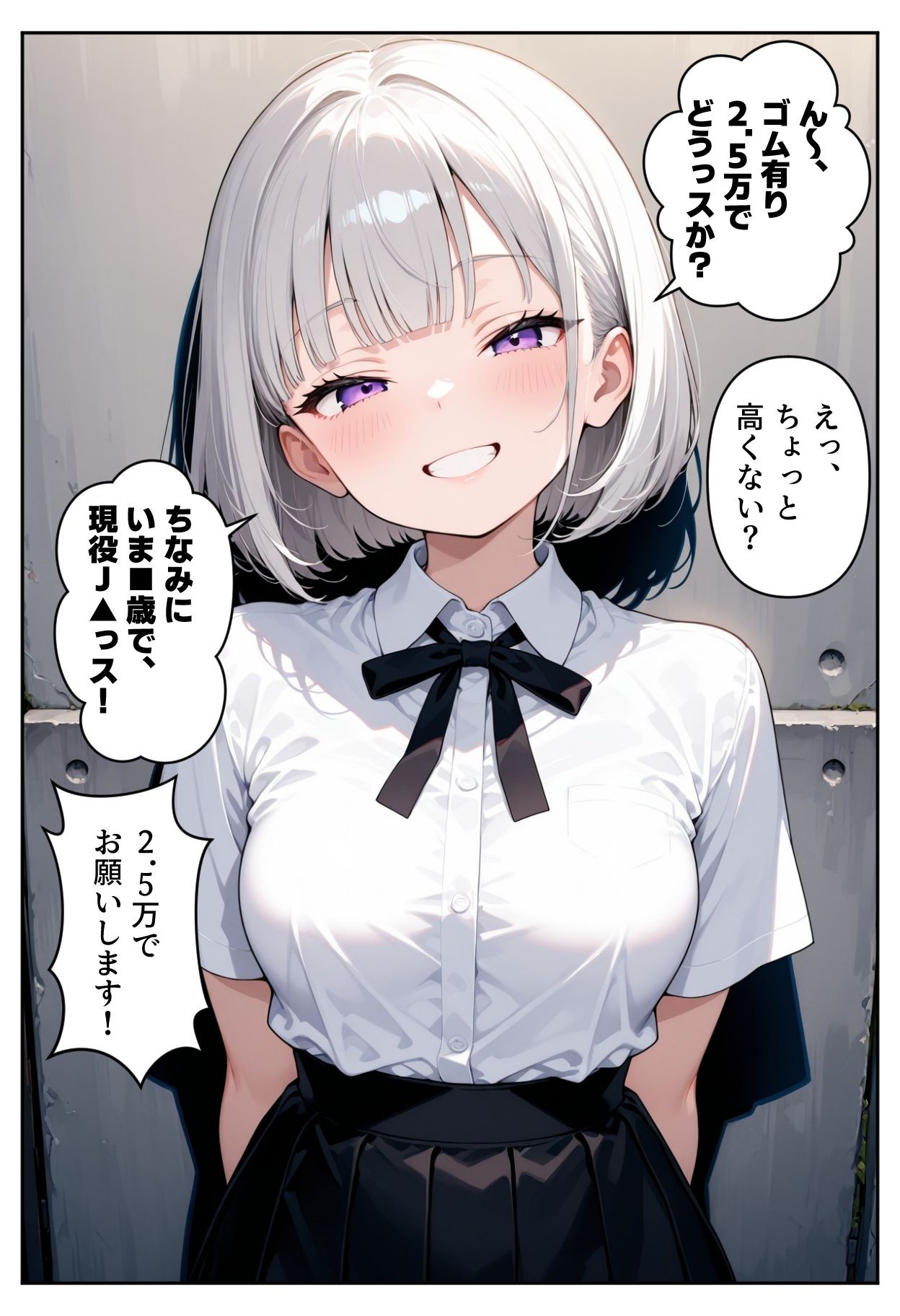 サンプル画像3:わからせ！メスザコ立ちんぼ「アカネちゃん」(AI天獄) [d_615954]