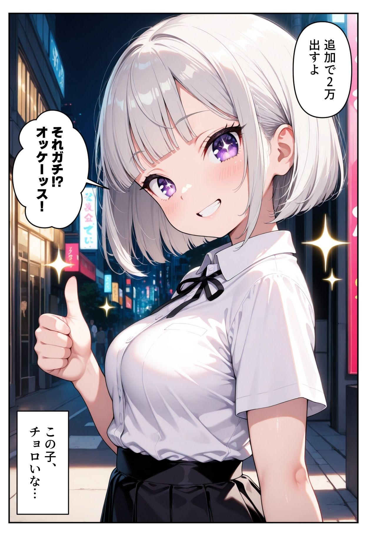 サンプル画像5:わからせ！メスザコ立ちんぼ「アカネちゃん」(AI天獄) [d_615954]