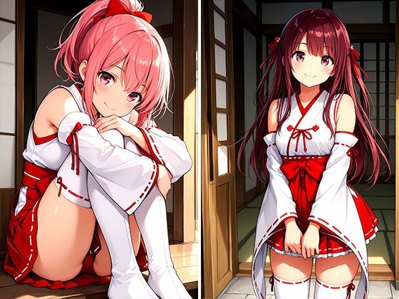 サンプル画像2:ミニスカ巫女達のえっちなお祓いサービス(おしごと?コレクション) [d_615985]