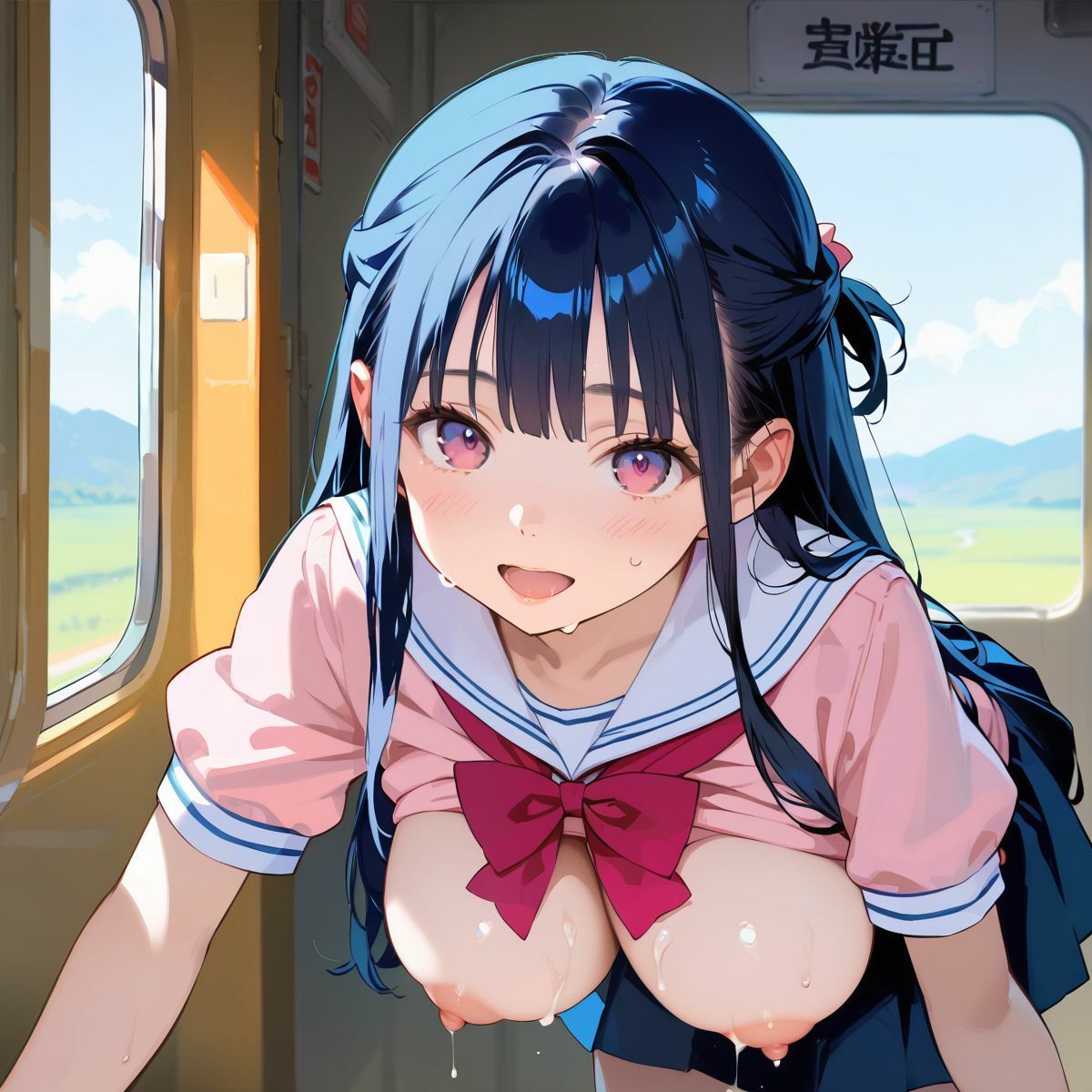 サンプル画像1:痴●で発情しちゃった巨乳女子校生03(みたらしあんこ) [d_616000]