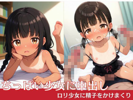 男達は可愛いロリ少女をお楽しみください【ちっぱい少女に中出し～ロリ少女に精子をかけまくり】　by　ろりだいすきくらぶ