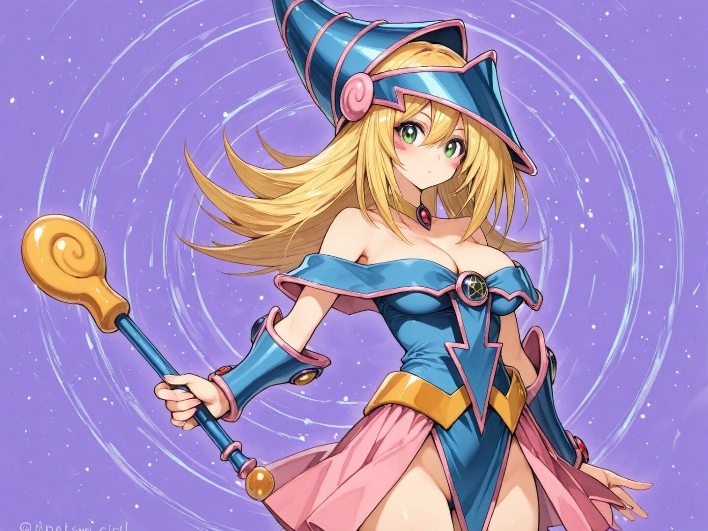 サンプル画像1:ブ〇ックマジシャンガールとイチャラブHイラスト集(幻創機関) [d_616236]