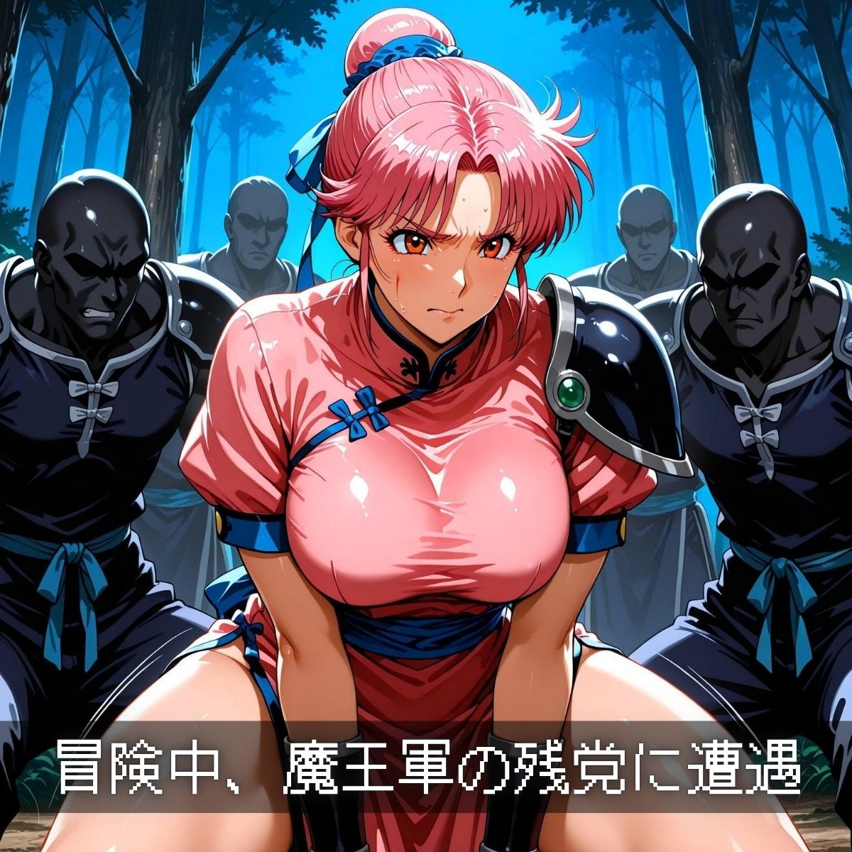 サンプル画像1:マ◯ムVS魔王軍 巨乳武道家が襲われて孕まされた話(あげもち) [d_616289]