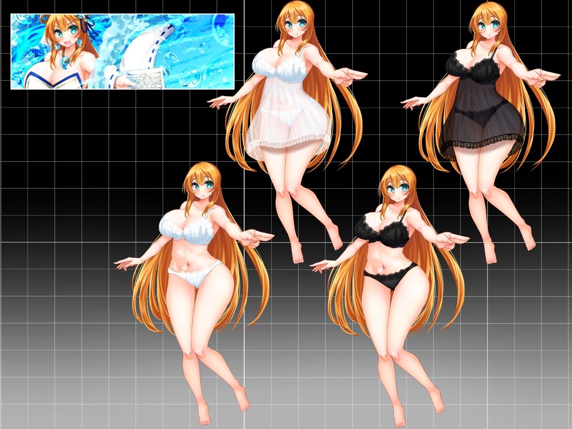 サンプル画像5:【立ち絵素材】水の巫女(水の木) [d_616389]