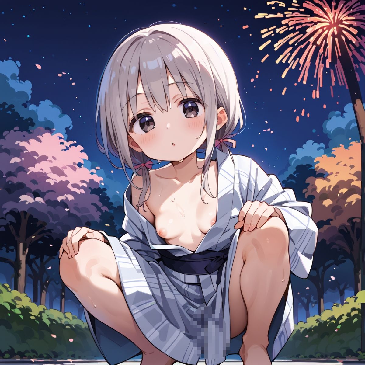 サンプル画像5:淡い夏の思い出ー濡れた花びらが空に開くーscene.2(プリズムK) [d_616399]