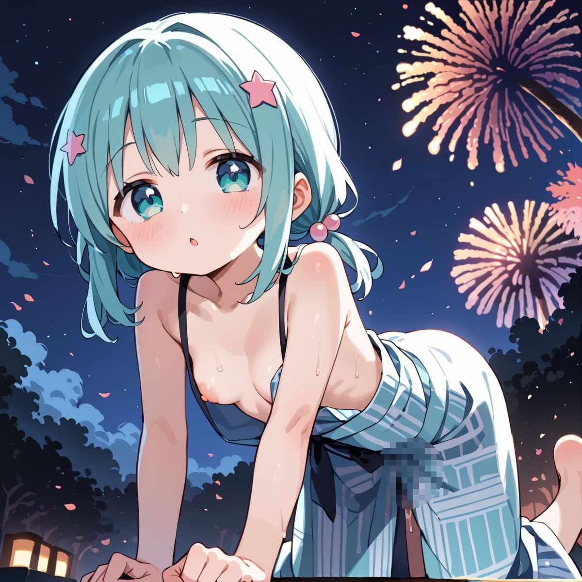 サンプル画像6:淡い夏の思い出ー濡れた花びらが空に開くーscene.2(プリズムK) [d_616399]