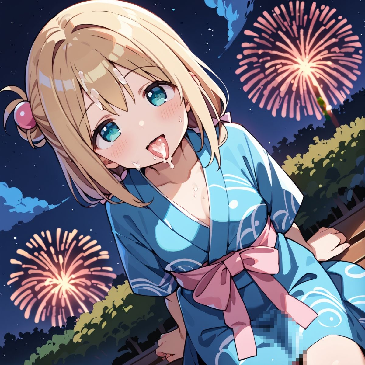 淡い夏の思い出ー濡れた花びらが空に開くーscene.107